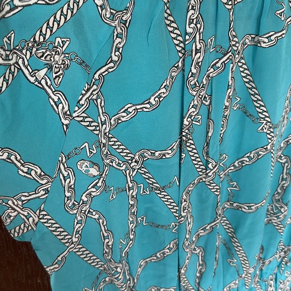 Zadig &Voltaire Elegant Turquoise Patterned Dress size Medium - Picture 14 of 15